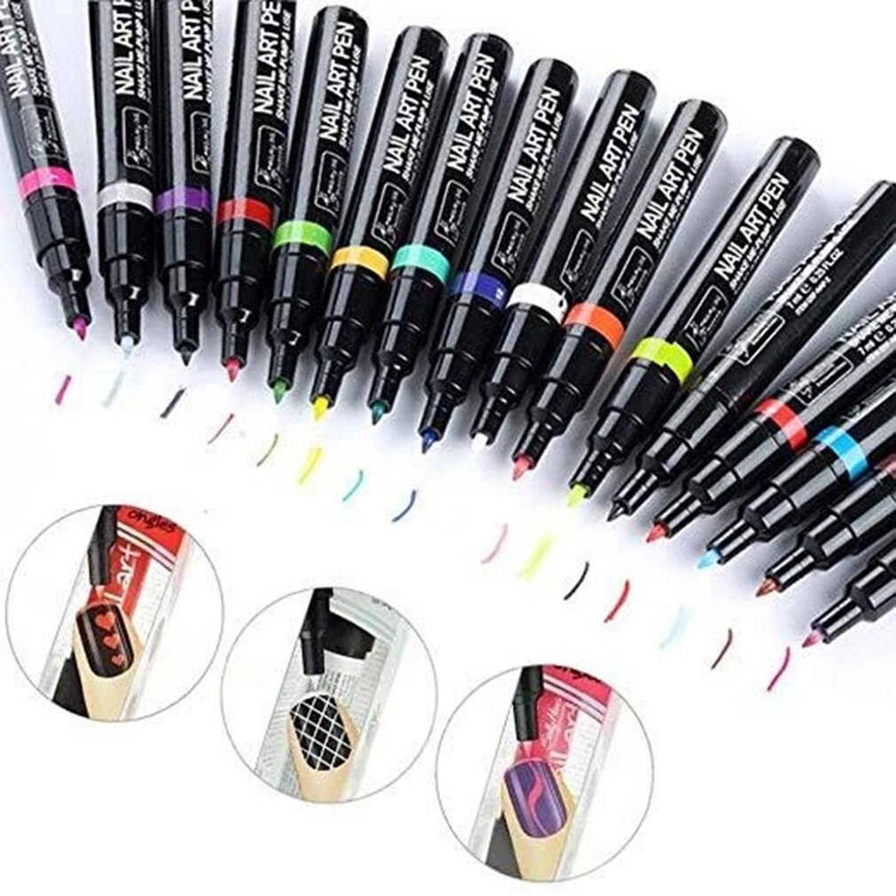 Rotulador para decoración de uñas, rotulador de arte para manicura con Gel UV, Accesorios de belleza para uñas