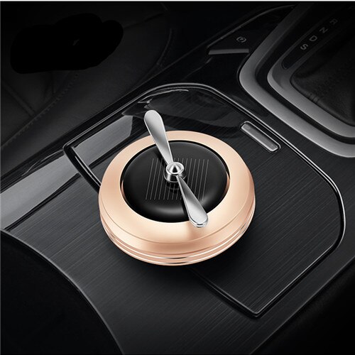 2020 Profumo solare Supporto Elica Automatico Ruotato macchina Bevanda Rinfrescante di aria Diffusore di aroma Interni auto Purificatore D'aria Ornamenti: Oro