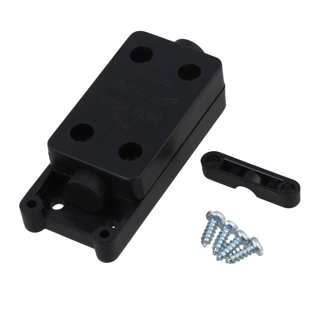450V Black Plastic IP54 Waterproof Mini Cable Wire Junction Box for 1.5 Square Lines