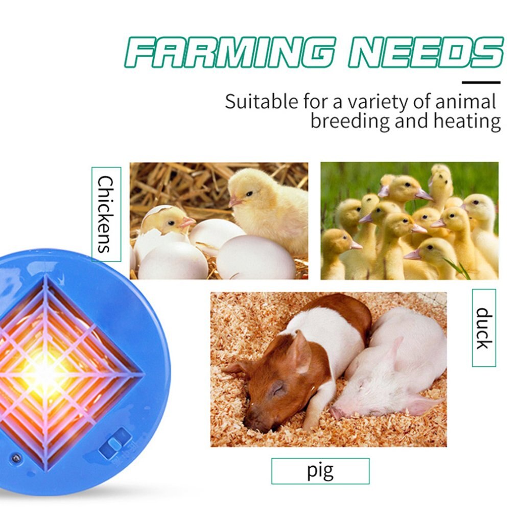 Blue Pet Incubator Incubator Chicken Temperature Controller Heater Farm Tools Adjustable Heating Lamp