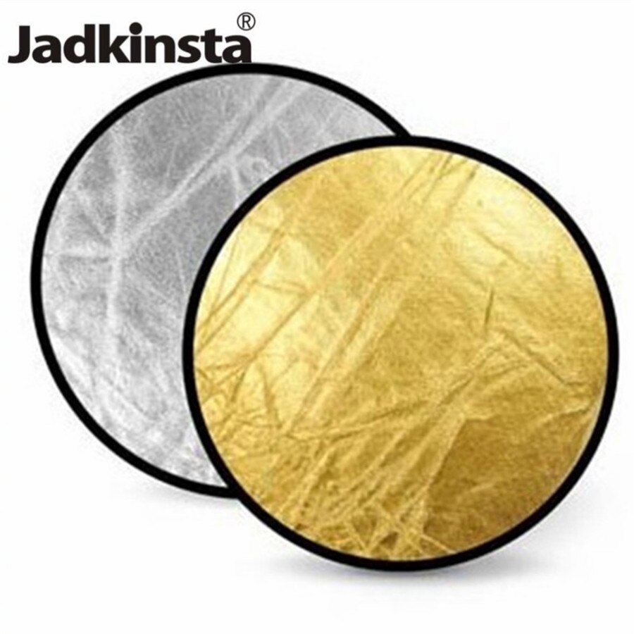 Jadkinsta 60 Cm Photo Studio Reflector Disc Fotografie Ronde Zilveren Golden Opvouwbaar Draagbare Reflectoren Flash Foto Accessoires