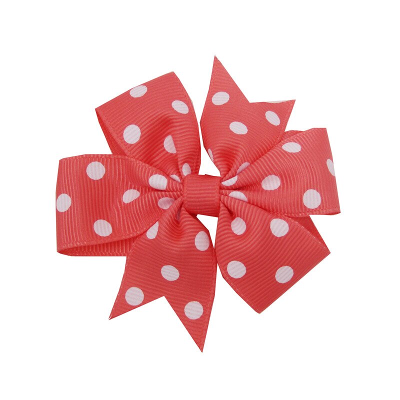 Leuke Baby Meisjes Dot Boog Knoop Kids Haar Clip Haarspelden Voor Kinderen Meisje Haar Band Boog Diy Haaraccessoires Beste Haar Ornament: 08