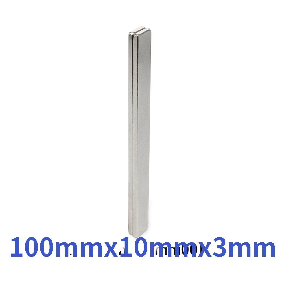 2/3/5/10/15/20 Stuks 100X10X3 Langer Quadrate Rare aarde Neodymium Magneet N35 Blok Permanente Neodymium Magneet 100X10X3Mm 100*10*3