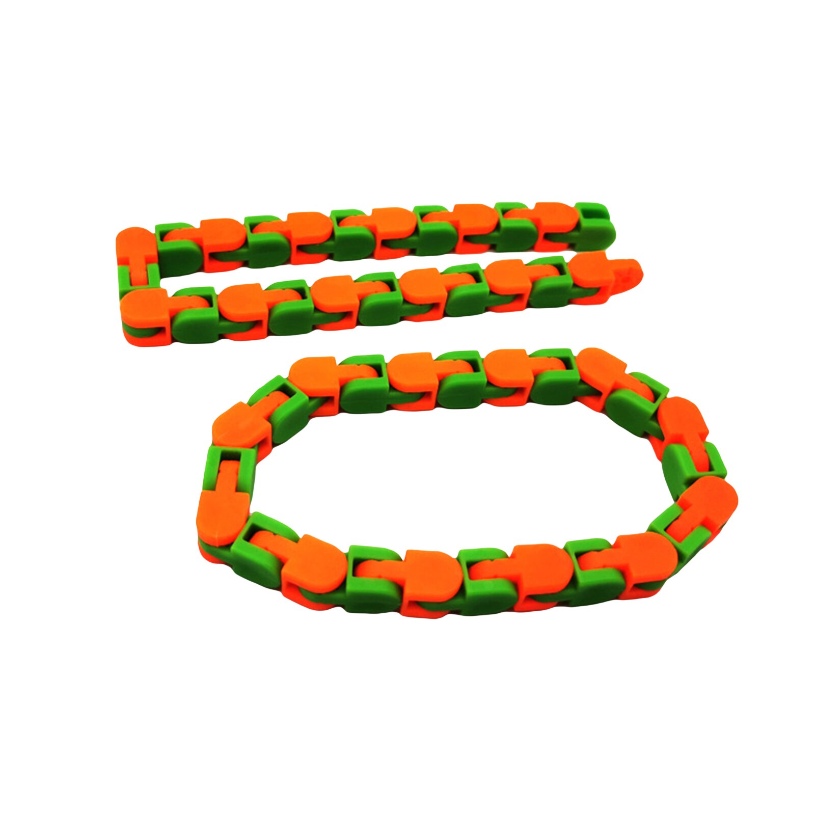 1Pc Kids Autisme Snake Puzzels Multicolor Wacky Tracks Snap En Klik Fidget Speelgoed Classic Sensory Speelgoed