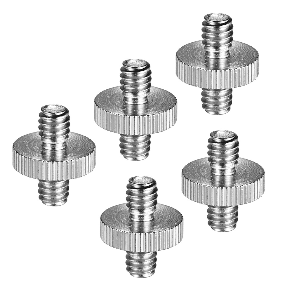 5pcs Standard Threaded Screw Adapter Tripod Mounting Thread Screw Converter for Camera Tripod Monopod Ballhead Light