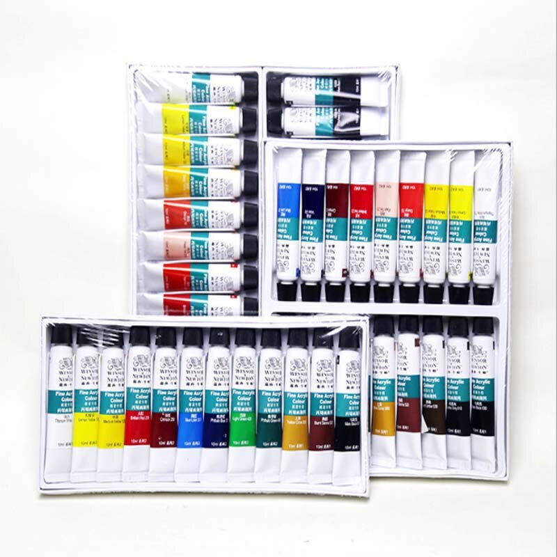12/18/24Color Acrylic Paint Set for Artist Painter Drawing Painting Art Pigment Supplies