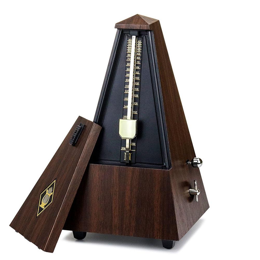 Vintage metrónomo tipo torre en miniatura para guitarra, bajo, Piano, violín, metrónomo para guitarra, timbre, anillo, péndulo mecánico, accesorios
