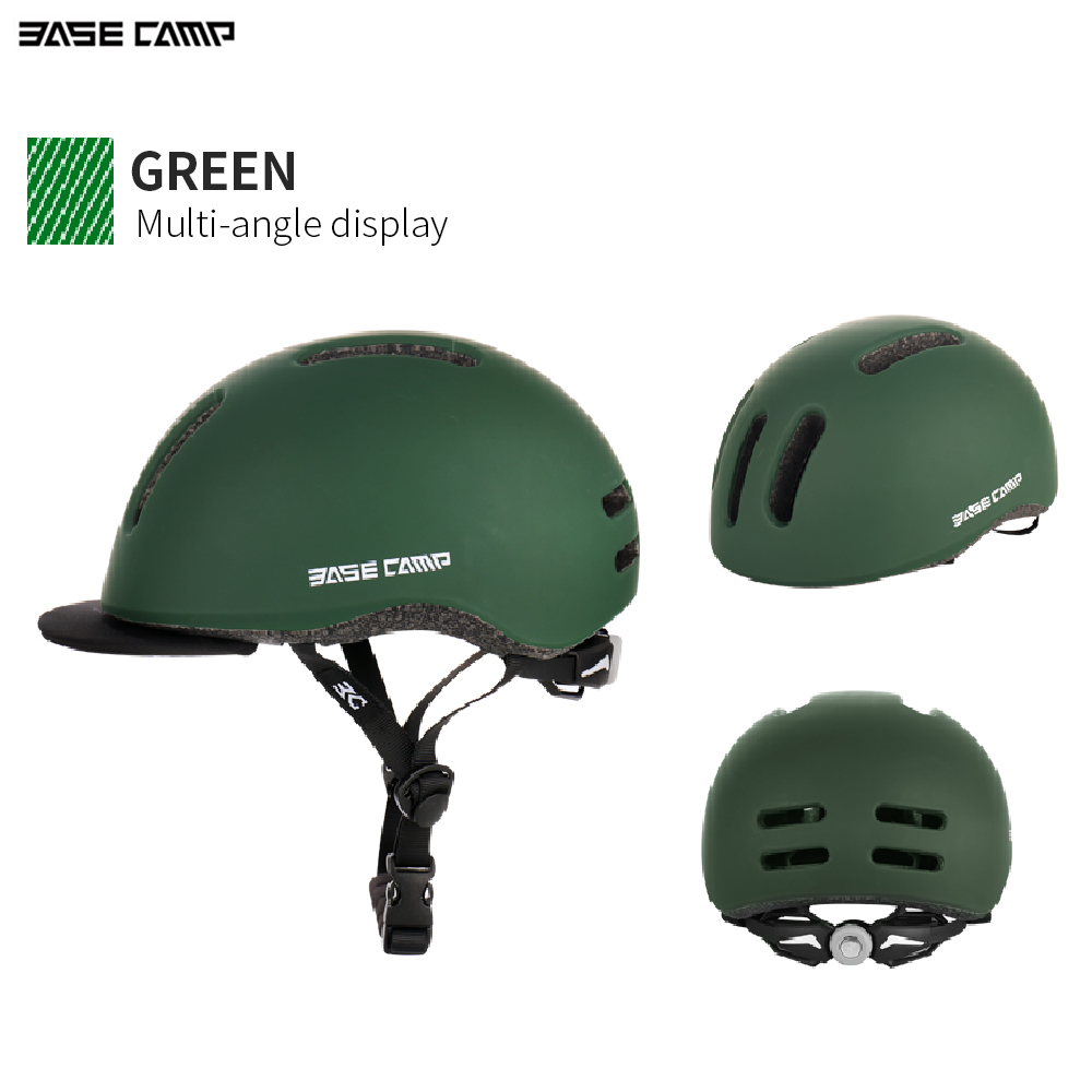 BASE CAMP Urban commuter helmet with cloth hat eaves Folding bicycle helmets Electric power assisted MTB bike cycling parts