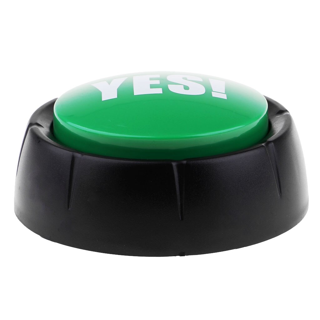 Maybe Button Sound Box Talking Effect Buttons-Yellow(MAYBE),Red(NO),Blue(SORRY),Green(YES): Green