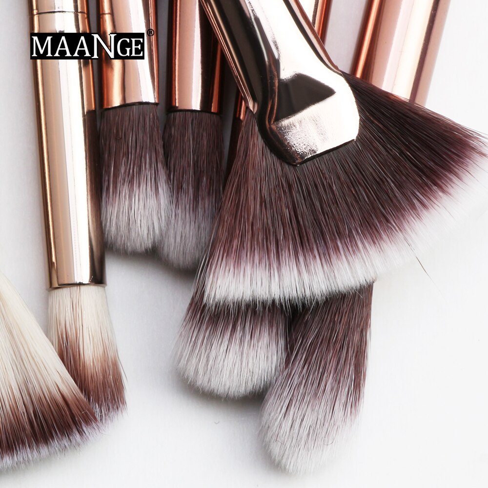 Maange pro 3/5/6 makeup børster sæt øjenskygge blending eyeliner øjenvipper øjenbryn børster til makeup bærbart øjenbørste sæt
