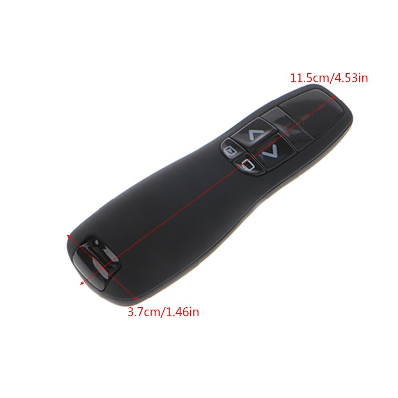 Black 2.4Ghz for Logitech Wireless Presenter R400 with Red Pointer Pen WA