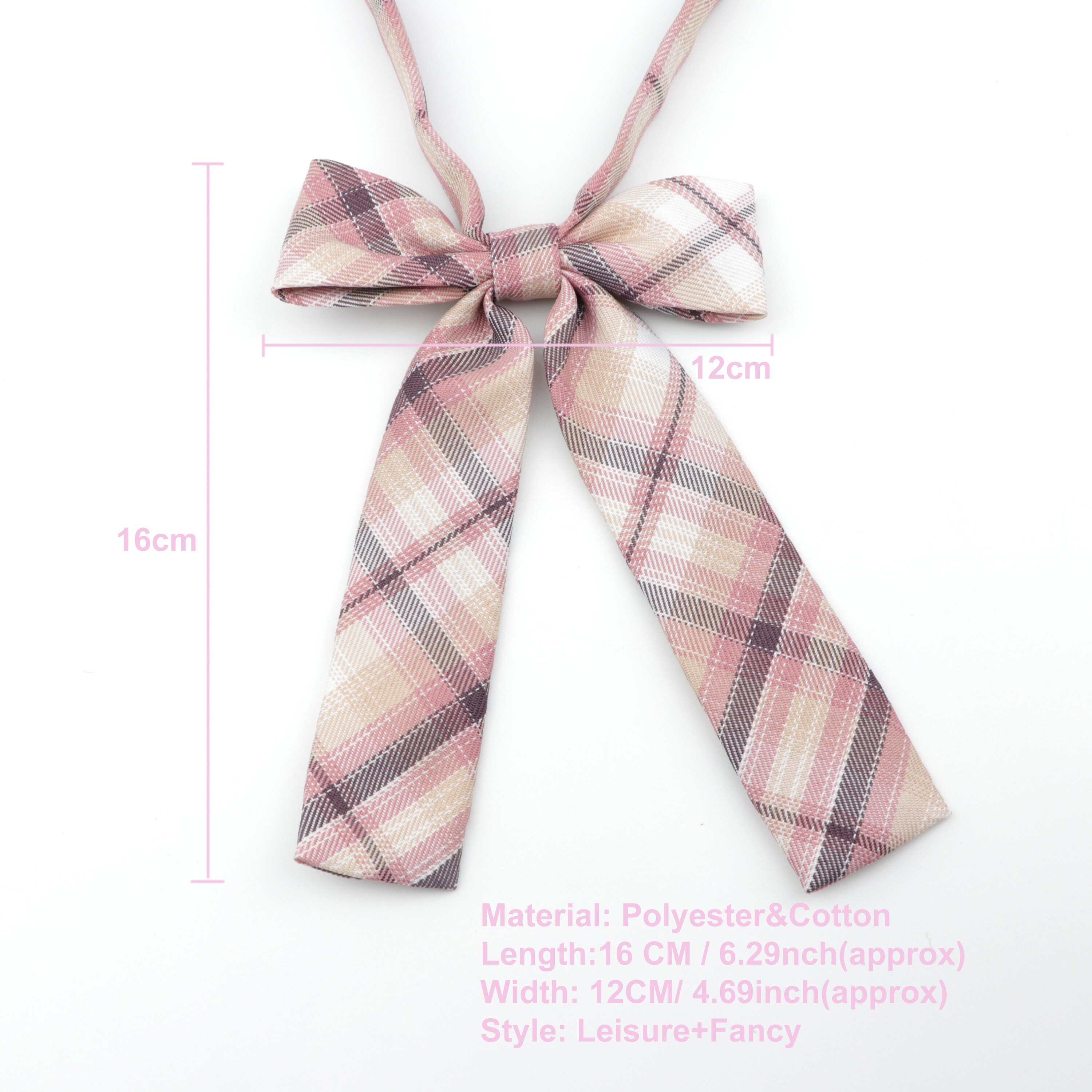 Chic College Striped Ladies Cute Bowtie Women School Girl Student Uniform Formal Suit Accessories Cravat Butterfly Knot