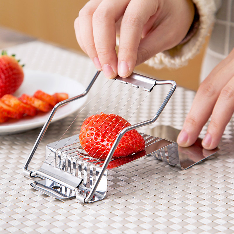 Stainless Steel Egg Slicer Multi-function Egg Peeler Flower Egg God Device Multi Valve Divider