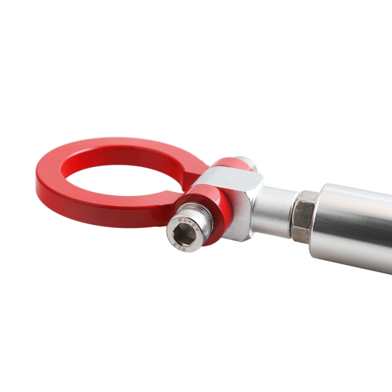 Car Racing Trailer Towing Bar Red Track Racing CNC Towbar Tow Hook for Lancer for 6Th Gen Chevy for Camaro Aluminum