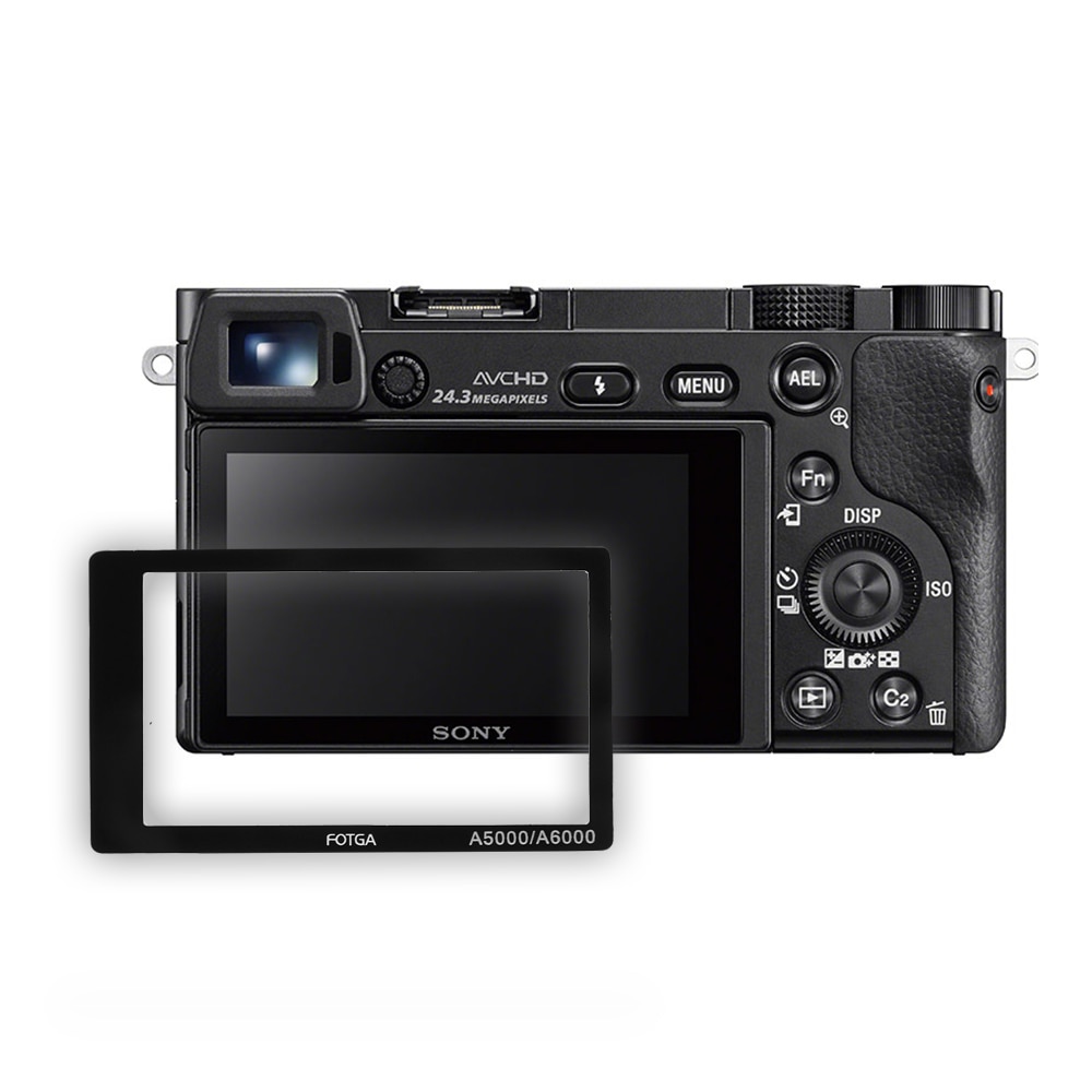 FOTGA Glas LCD Display zelfklevende Screen Protector Guard voor Sony Alpha A5000/A6000 Camera