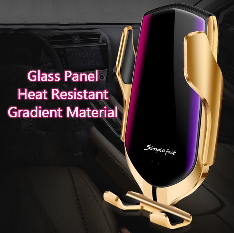 Snel Opladen 10W Wireless Car Charger S5 Automatische Spannen Telefoon Houder In Auto Draadloze Chargerfor IPhone Huawei Samsung