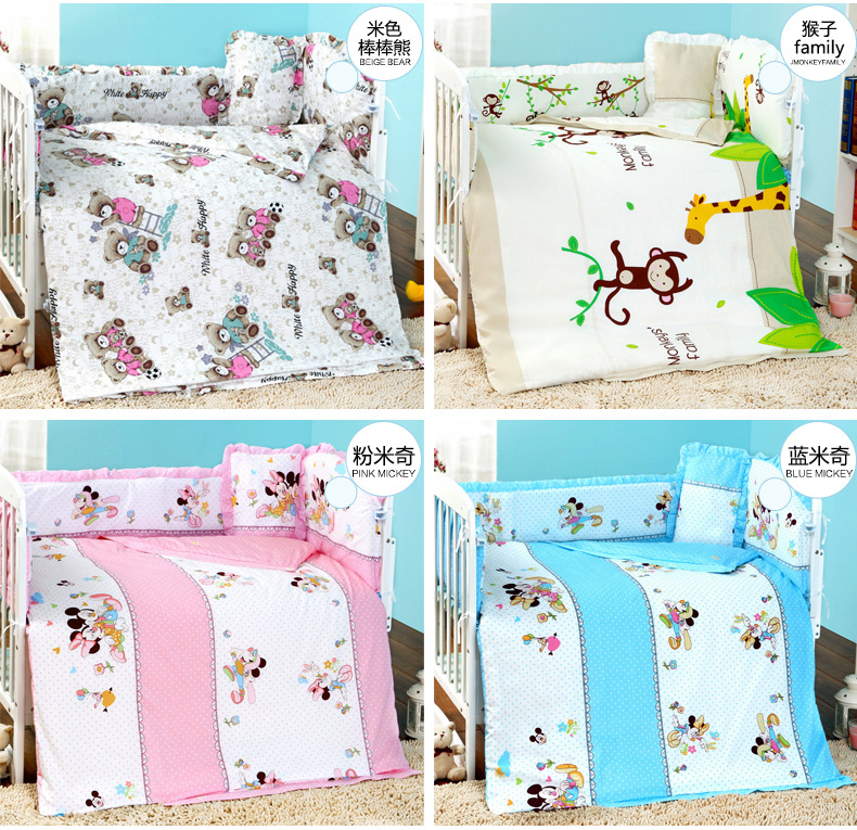 100 x 120cm tegneserie baby tremmedyne baby dreng pige dyne pink baby dyne med fyldstof bomuld babysengebetræk  cp03