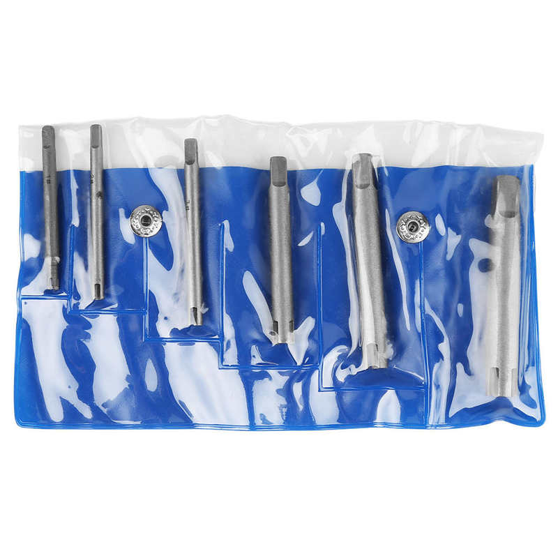 6pcs/9pcs/10pcs Tap Extractor High Speed Steel Broken Head Taps Remover Stripped Screw Tap Extractor Set: 6pcs