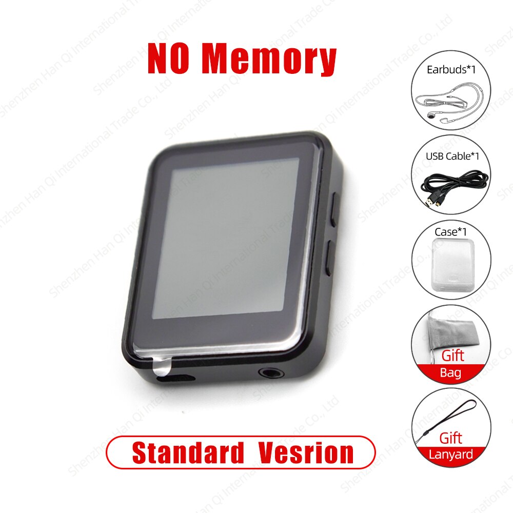 BENJIE X1 MP3 Player With Bluetooth Touch Screen Hifi Music Player Built-in Speaker Support TF Card FM Radio Video Recording: No memory