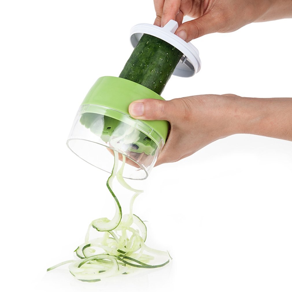 Hand-held Vegetable Spiral Cutter Rotary Cutter Cucumber Peeling Shredder Multi-function Grater Veggie Chopper Kitchen Tool