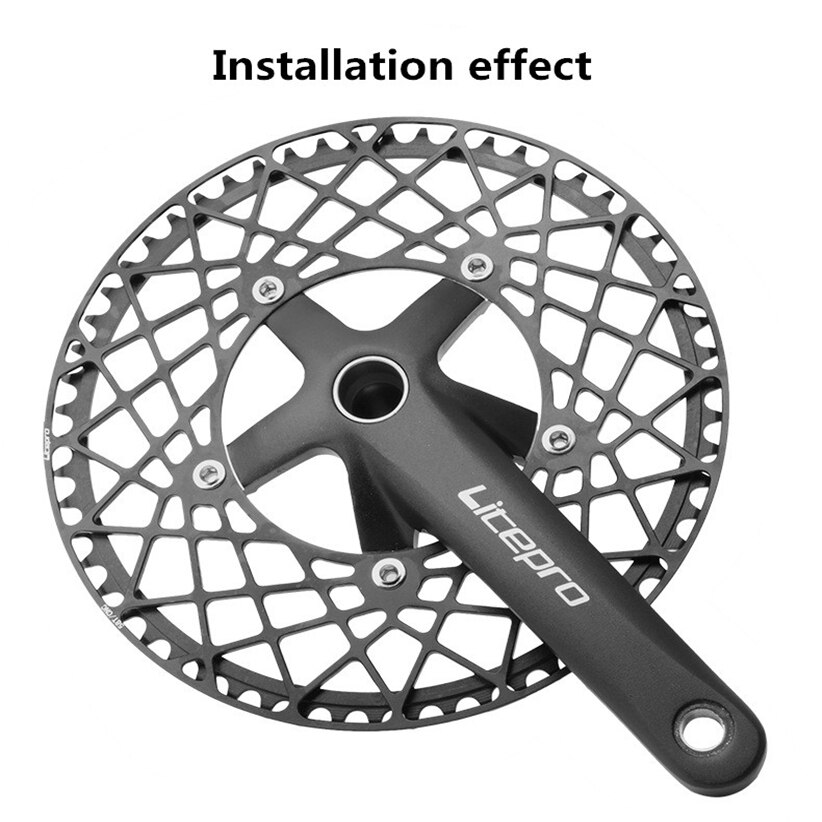 Litepro BMX Folding Bike BCD 130 Spider chainring Tray Chainwheel 53/56/58T Aluminum Alloy Crankset Chainring