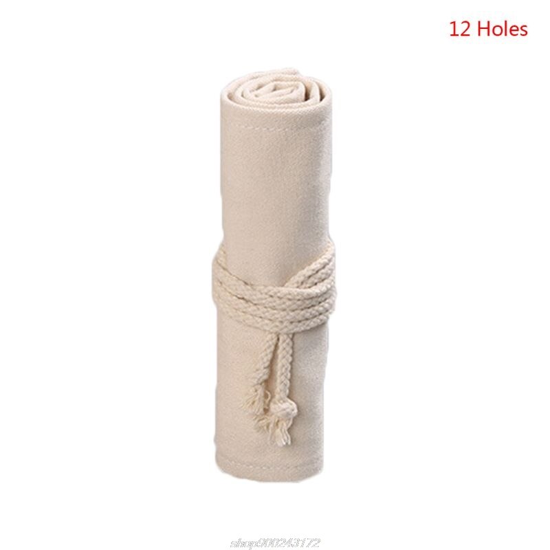 12/24/36/48/72 Gaten Canvas Roll Up Pen Gordijn Potlood Bag Case Make-Wrap Houder Opslag pouch Jy6 21: 12