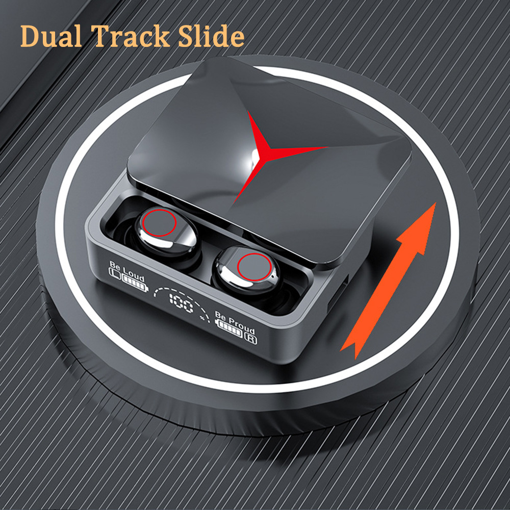 TWS M90pro auricolare da gioco compatibile con Bluetooth senza fili cuffie sportive 5.3 con microfono scatola di ricarica auricolari musicali Stereo
