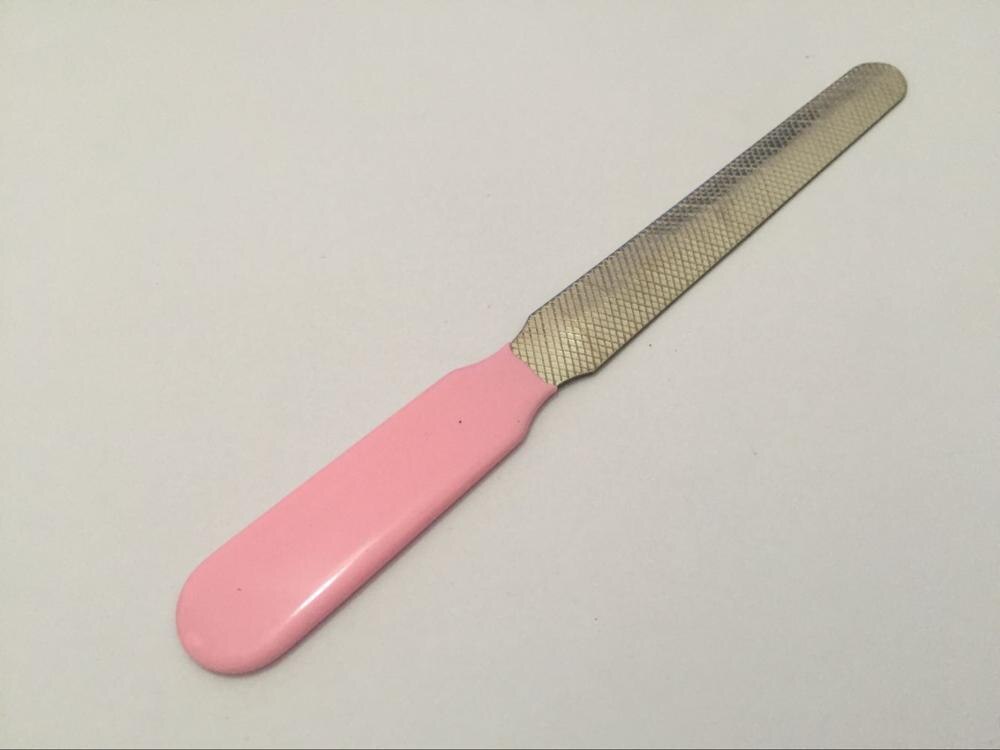 Cortauñas portátil para gato, lima de uñas para cachorros, perros, gatos, herramientas de cuidado de los dedos del pie, suministros de aseo para gatos, triangulación de: Pink Nail File / L