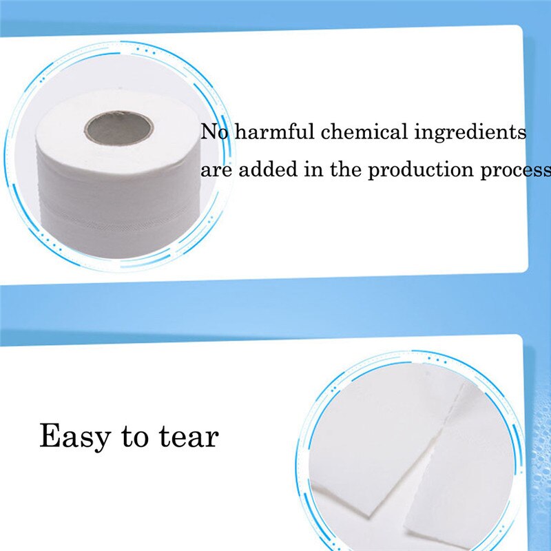 10 rolls 3 Ply Toilet Tissue Soft Paper Home Washroom Roll Paper For Household Bathroom Sanitary Supplies