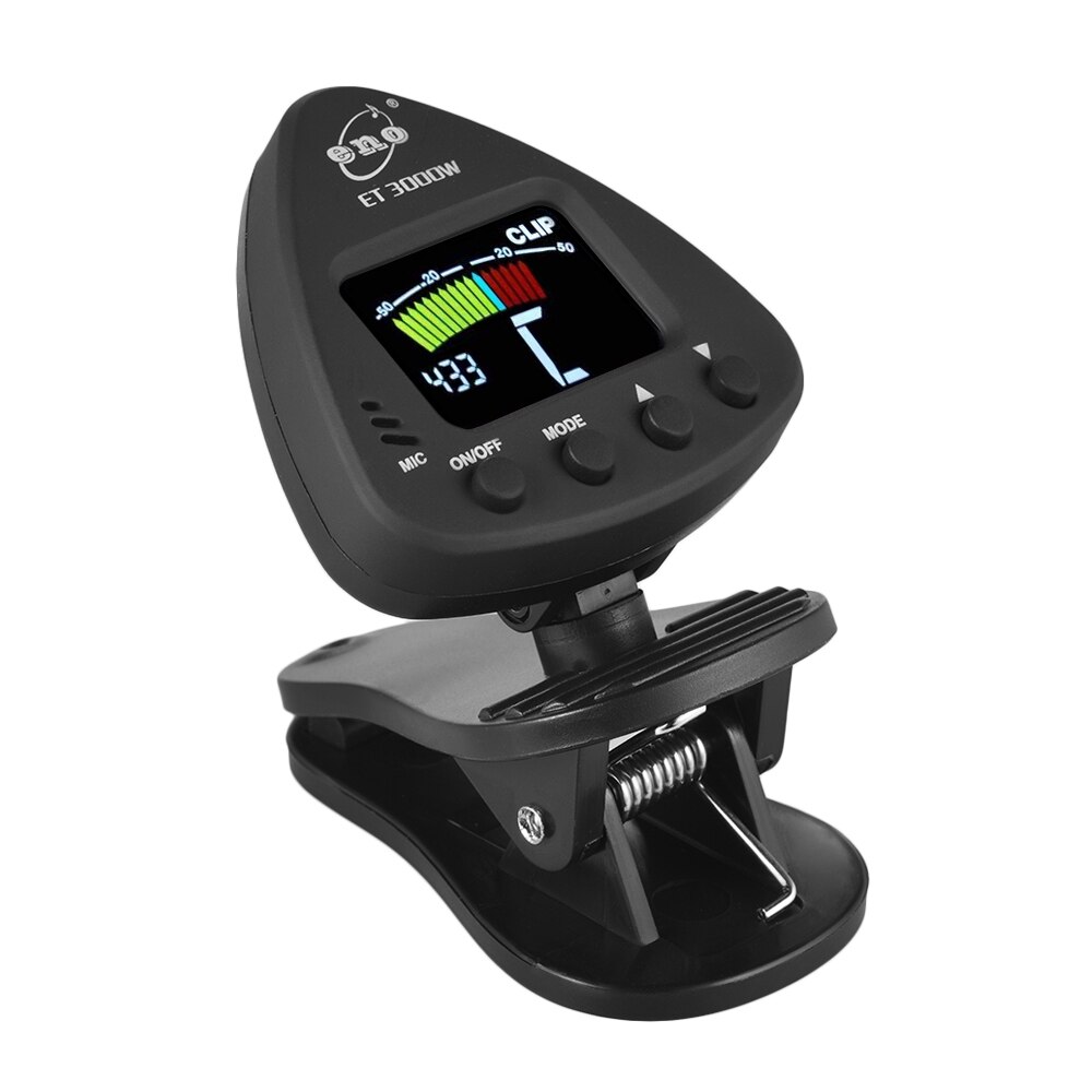 eno ET 3000W Wind Instruments Tuner Supports Mic &amp; Clip-on Tuning Modes for Saxophone Clarinet Trumpet Flute Tuner