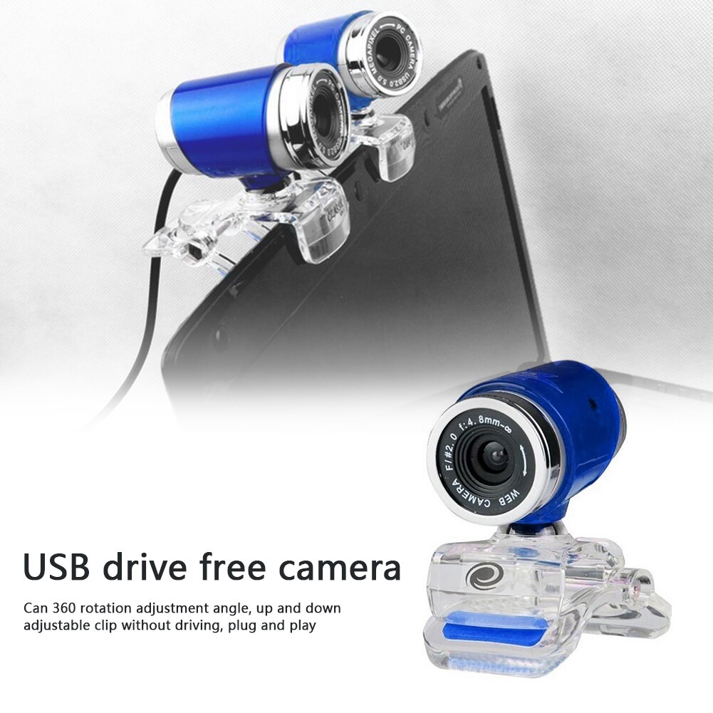 USB Webcam HD Digital Video Netz Kamera Mit Mikrofon Clip-auf für Computer PC Laptop Kostenloser Fahrer Webcam Drehbare USB Kamera