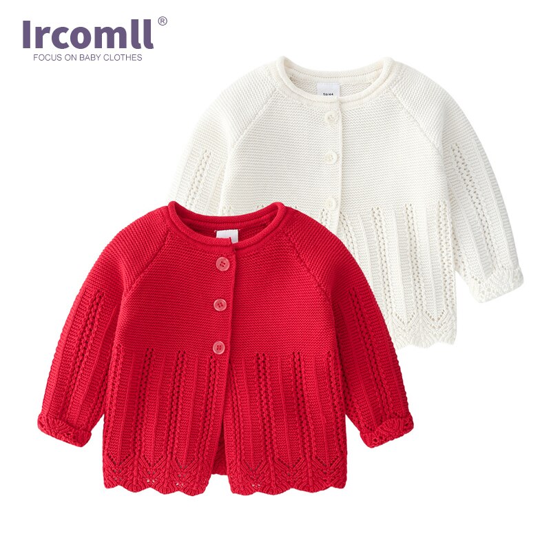 Ircomll Lente Pasgeboren Baby Trui Prinses Meisjes Vest Peuter Gebreide Jassen Jas Knit Candy Kleur Baby Meisje Kleding