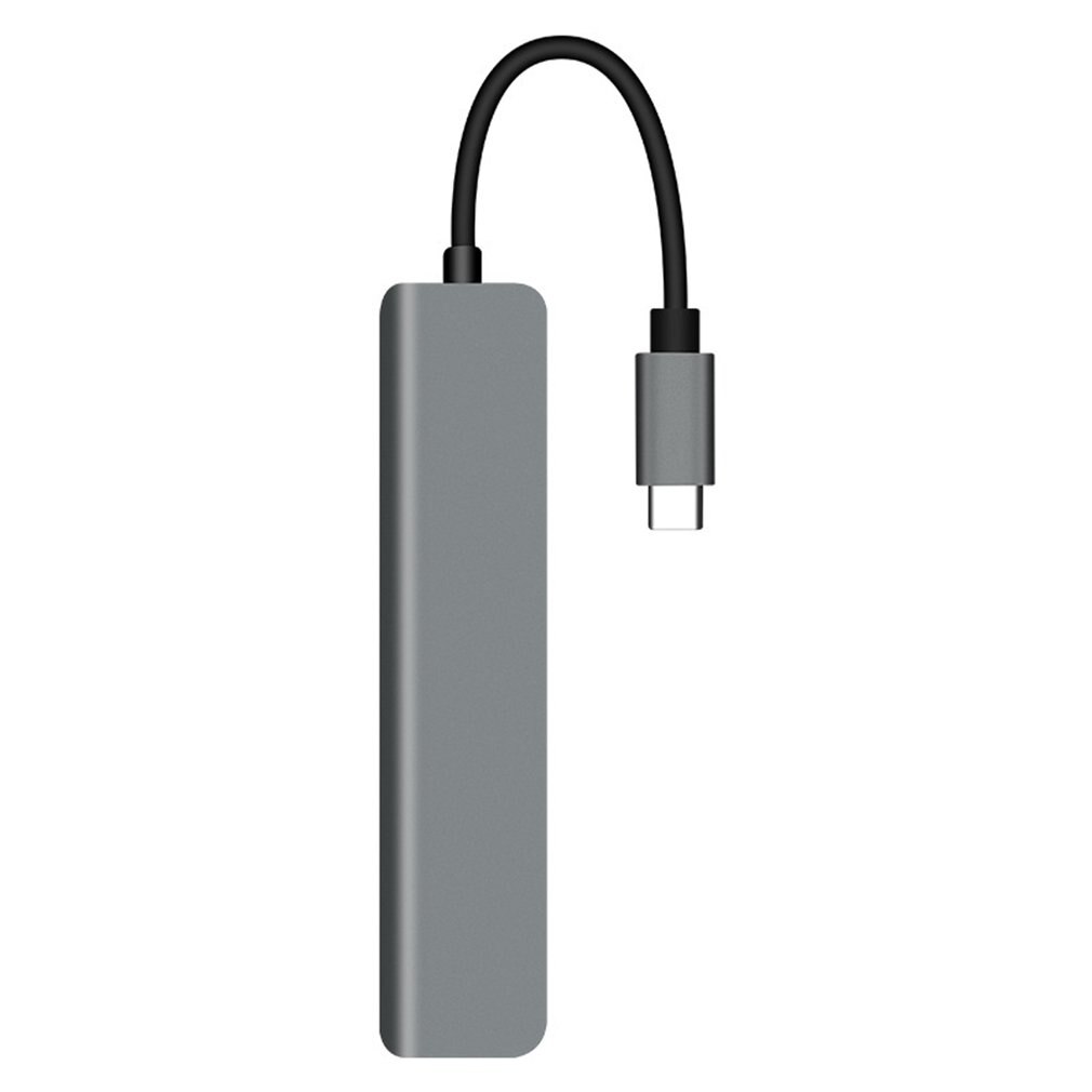 Multifunctional Docking Station Type-c To HDMI+USB3.0+Security Digital/TF+PD Split Line Card Reader Hub Plug And Play