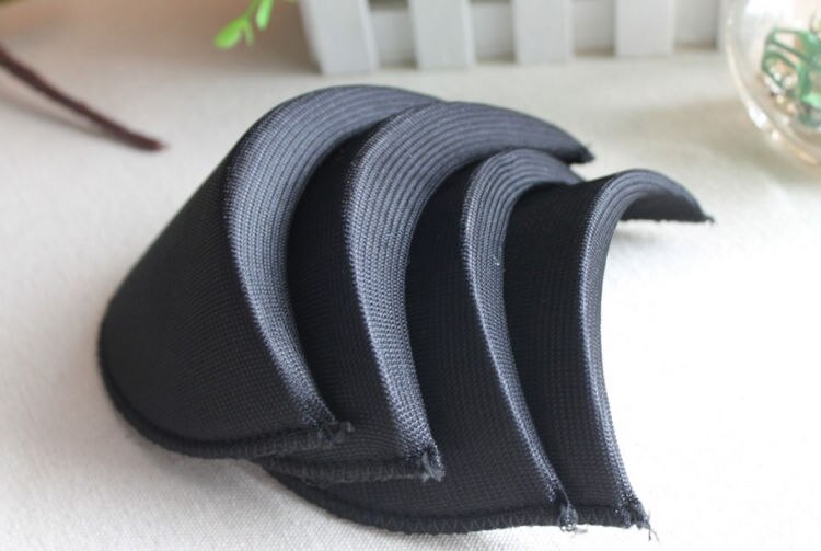 4 Paar 1.5Cm Zwart Soft Pad Schouder Padding Spons Schoudervullingen Pak/Blazer/Geul Unisex Paddeds naaien Accessoires