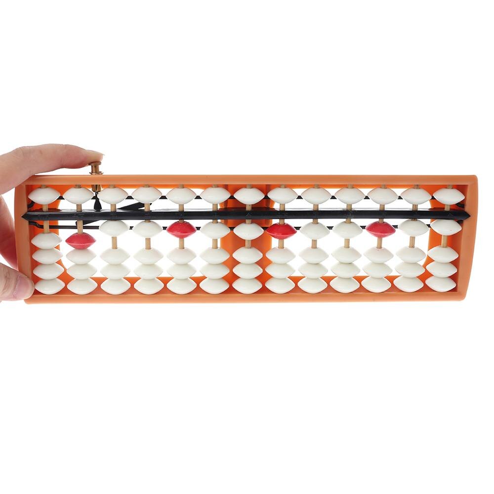 Portable 13 Column Abacus Arithmetic Soroban Number Counting Math Learning Tool