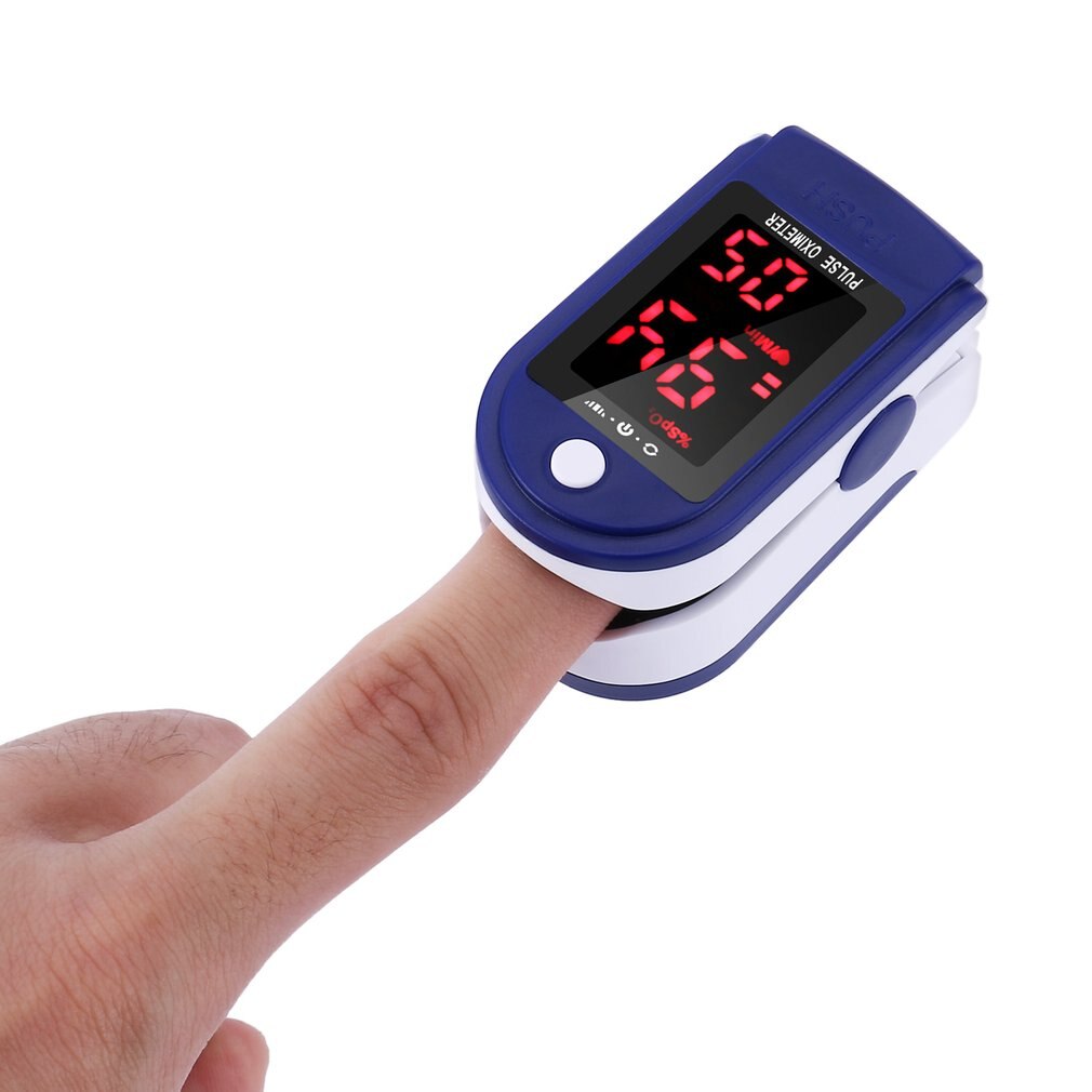 Led Digital Screen Fingertip Oximeter Highlight Display Oximeter Blood Oxygen Sleeping Monitor Detector Health Tool With Bag
