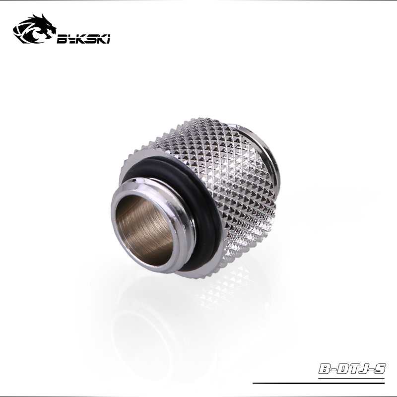 BYKSKI G1/4'' to G1/4'' Dual External Thread Connection Male to Male adapter thread 4.5MM connector for water cooling: DEEP BLUE