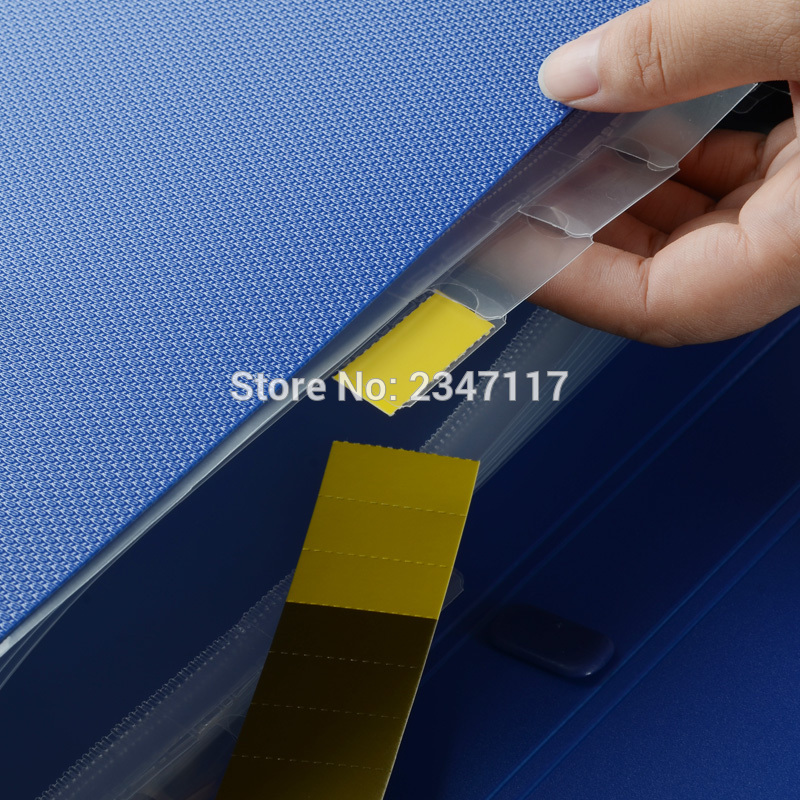 A4 Waterproof Portable Folder 12 Case Accordion Bag Office Storage Bag Your Files Easy to Carry Blue File Folder Document Bag