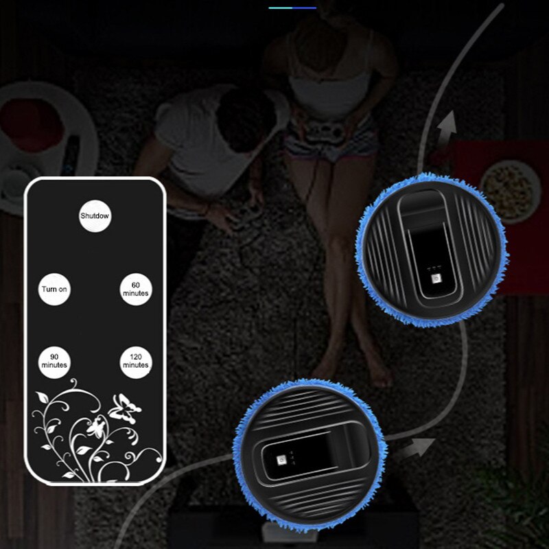 Remote Control Mop Machine Wet And Dry Vacuum Cleaner Household Smart UV Sterilization Mop Machine