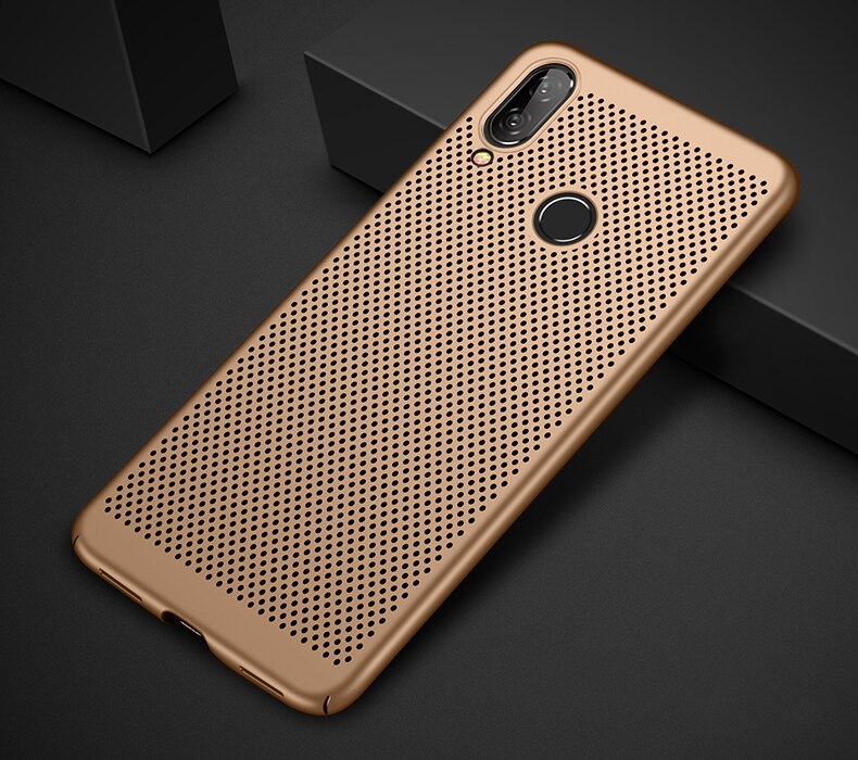 Ultradunne Koeling Voor Xiao mi rode Mi 7 rode mi Note 7 Note7 Pro global Versie Rode Mi ademhaling Telefoon Case Hard Volledige Case Case Capa: RedMi Note 7 Pro / Goud