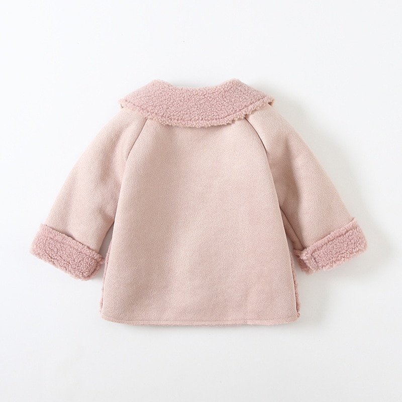 Babymeisjes wollen jas winter peuterkleding kinderen warme fluwelen jassen kinderen meisjes bovenkleding kosten meisjes winter wollen jas