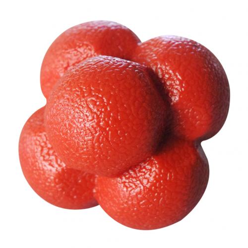 Fitness Reaction Ball Hexagonal Reaction Ball Agility Coordination flex Exercise Sports Fitness Training Ball Exerciser: Red
