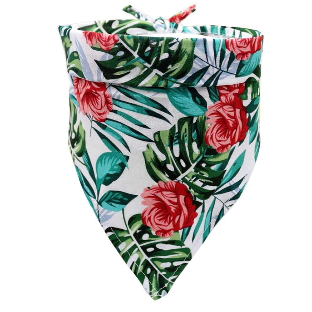 Bandana d'halloween anniversaire pour chien, bavoir de noël pour chien, marguerite, chat, accessoires pour animaux de compagnie, petit, moyen et grand gabarit: Ins White 63cm