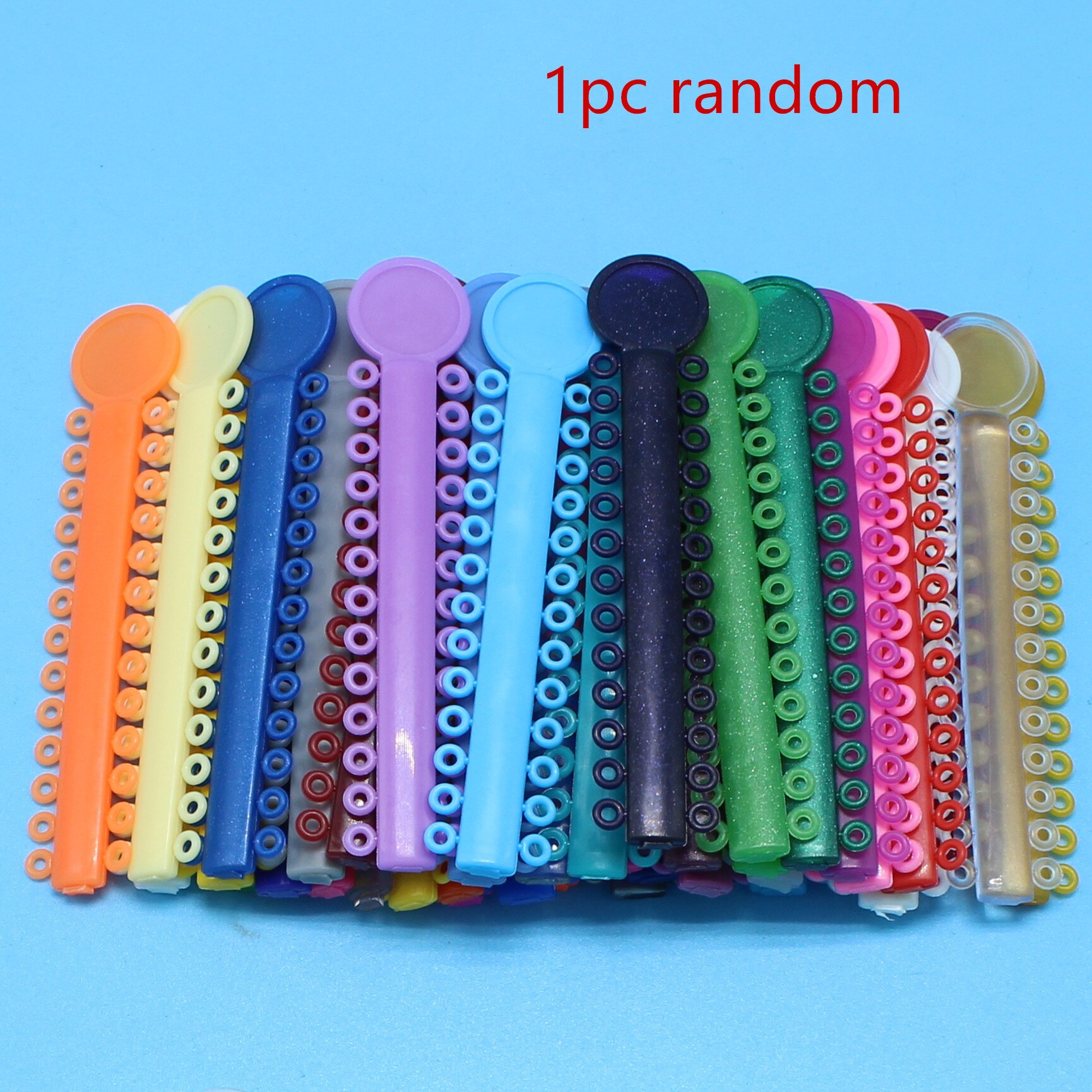 40 pçs laços dentários elásticos elásticos elásticos elásticos ligadura oral ortodôntica dentista dentes clareamento ferramentas elasticidade para dentes: 1PC Random