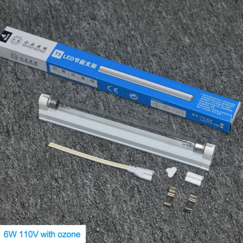 UV Ozone Germicidal Light Disinfection Sterilizer Household Kill Dust Mite Lamp Household UV Sterilizer 6W8W Practical: 6W 110V with ozone