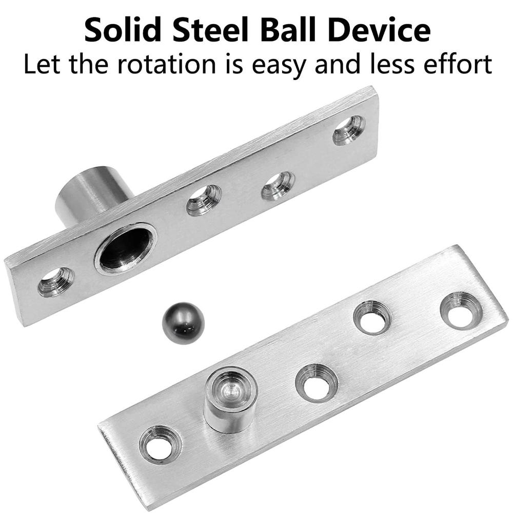 Professionele 360 Graden Rotatie Deur Pivot Scharnieren 75mm 100mm Rvs As Verbergen Kast Scharnier