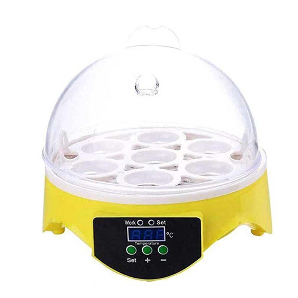 Egg Incubator Fully Automatic 16 Eggs/7eggs Digital Mini Brooder Small Chicken Bird Egg Incubator Automatic Farm Incubation Tool: Mini EU