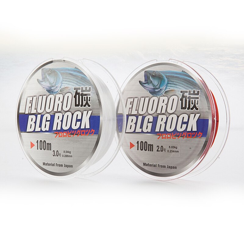 100M Vislijn 2.0 3.0 Fluorocarbon Vislijn 100M 10Kg-41Kg Carbon Fiber Voor Karper vissen Nylon Lijn