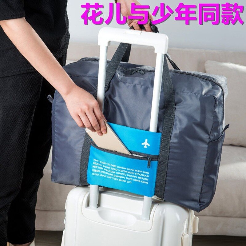 Korean-Stil Wasserdichte Nylon Folding Travel Lagerung Tasche Reise Lagerung Tasche Große Kapazität Aircraft Trolley Tasche