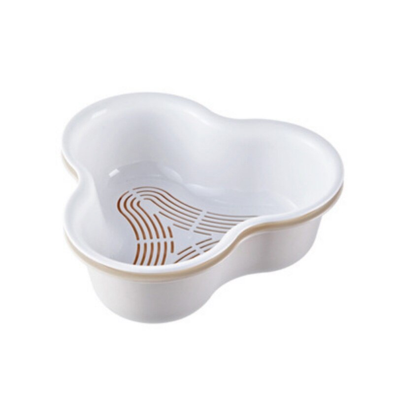 Grønnsak fruktservant vaskestativ varm kjele oppvaskkurv frukt serveringsfat plast tolags tallerken kjøkkenvask allsidig  #7